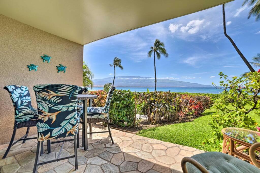 Stunning Maui Direct Ocean Front On The Beach, Walk To Beach From Condo, Watch Turtles, Whales, Ac In All Rooms Ocean View Pool And Spa Wailuku Ngoại thất bức ảnh