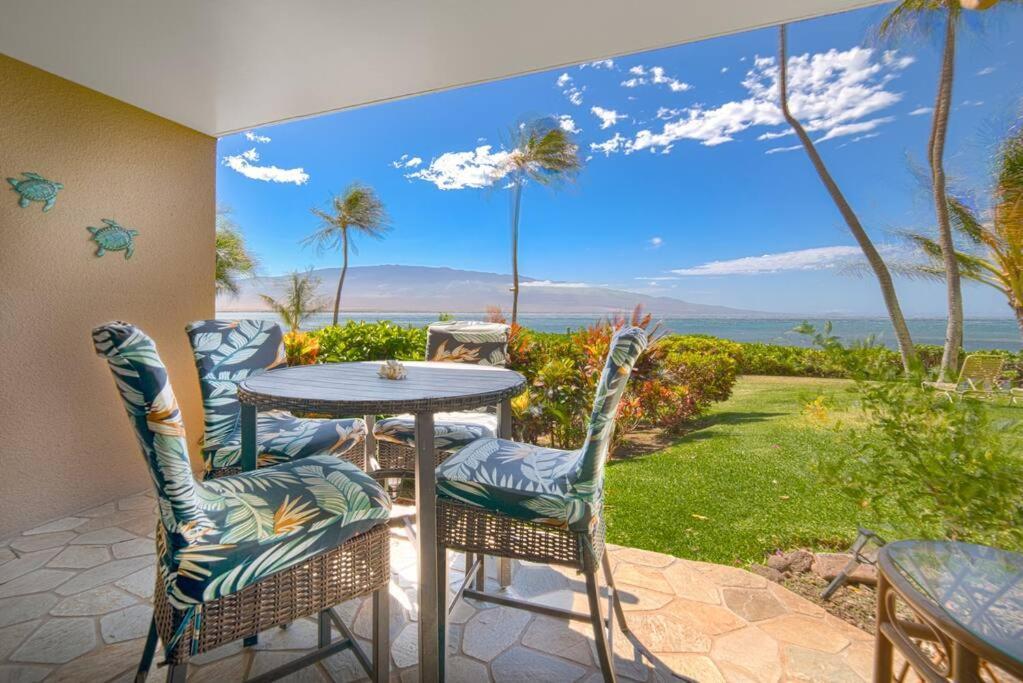 Stunning Maui Direct Ocean Front On The Beach, Walk To Beach From Condo, Watch Turtles, Whales, Ac In All Rooms Ocean View Pool And Spa Wailuku Ngoại thất bức ảnh